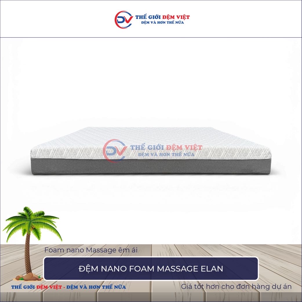 Đệm nano foam Massage Elan